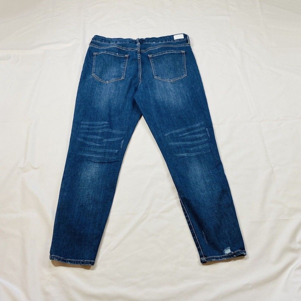 Dear John Joyrich Womens Size 32 Comfort Skinny Distressed Raw Hem Cropped - Picture 2 of 11